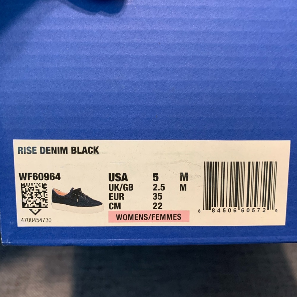 NWT and box - Keds Women’s Rise Black Denim SZ5 - Picture 3 of 6